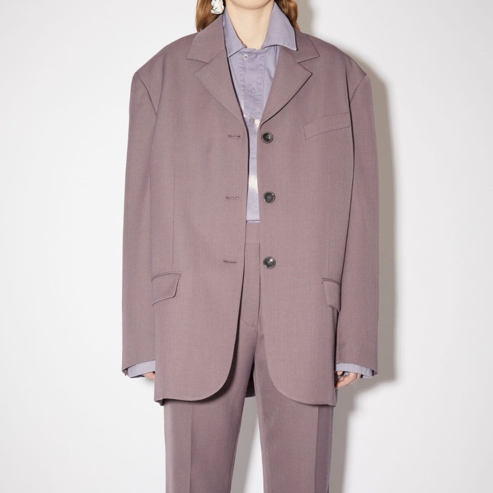 Acne Studios Oversized Suit Set – Jacket + Trousers in Mauve Purple